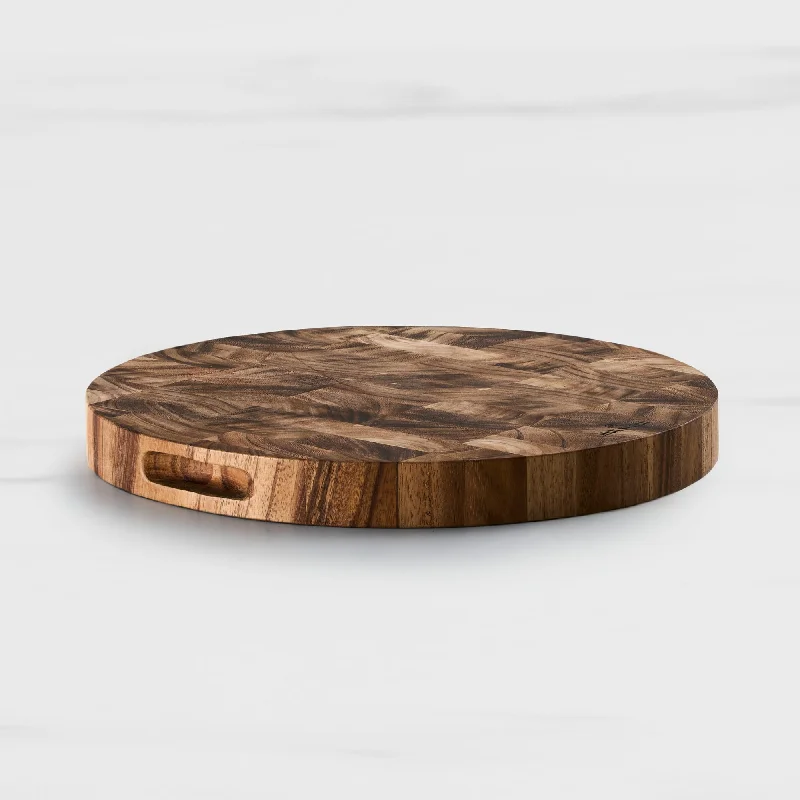 Wolstead Bonn Round End Grain Chopping Board 45x4.5cm